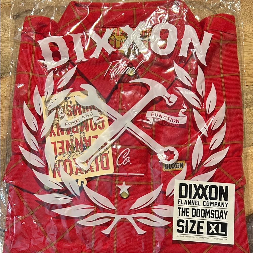 DIXXON Red Plaid Casual Shirt